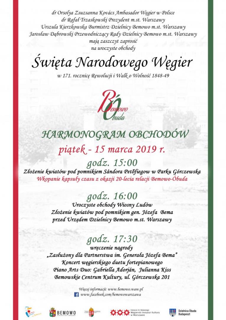 Március 15-i ünnepség Varsóban